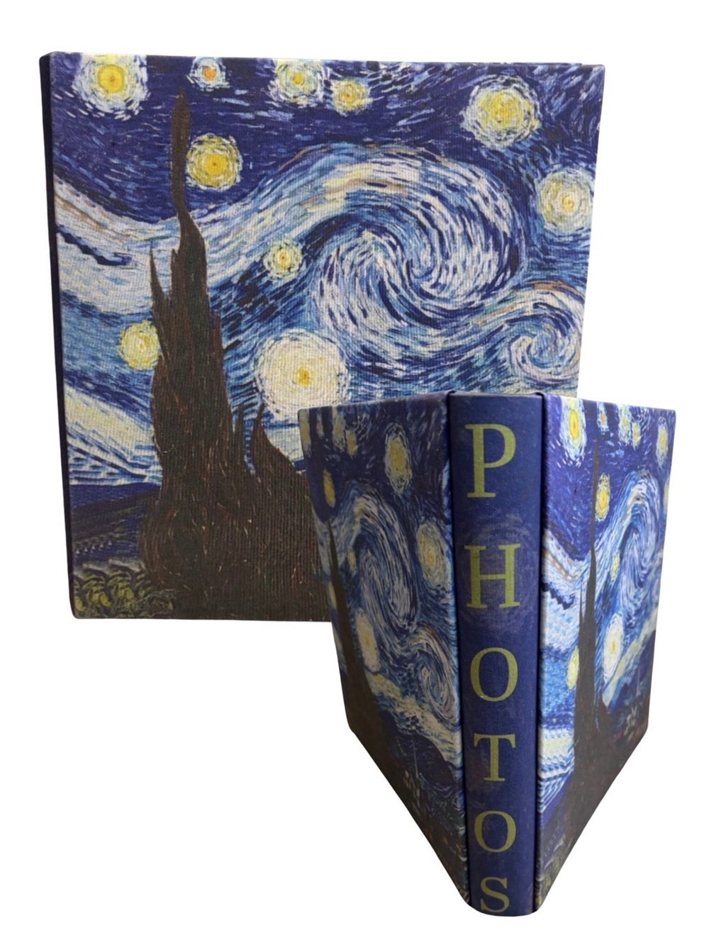 “Starry Night” By Van Gogh Large Printed Fabric Photo Album